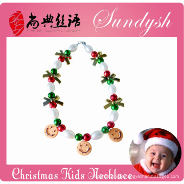 Latest Bubble Chunky Jewelry Christmas Kids Necklace